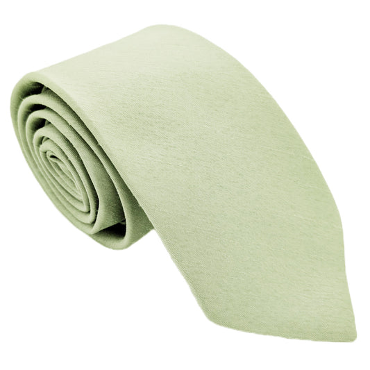 Mint Shantung Wedding Tie