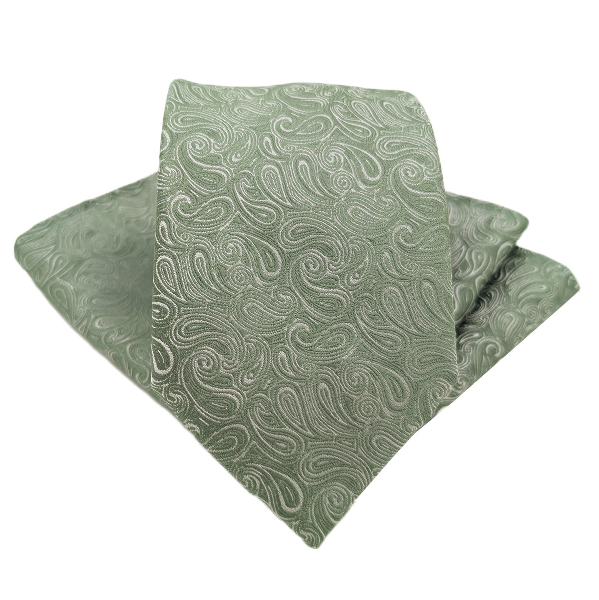 Sage Paisley Wedding Tie