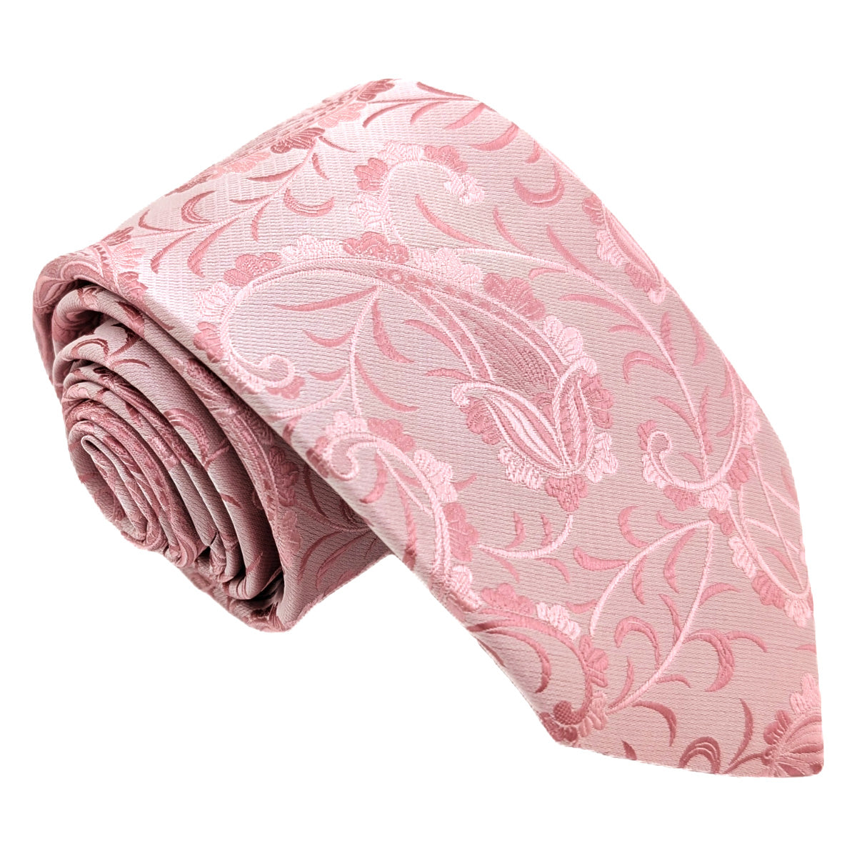 Pink Vintage Paisley Wedding Tie