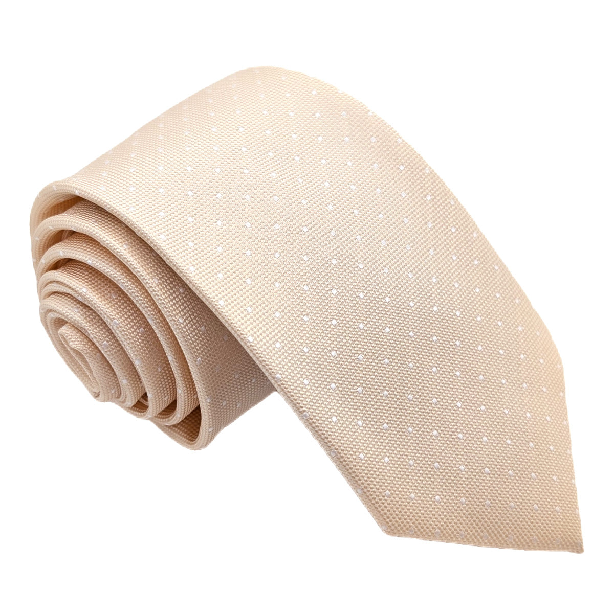 Dotty Ivory Wedding Tie