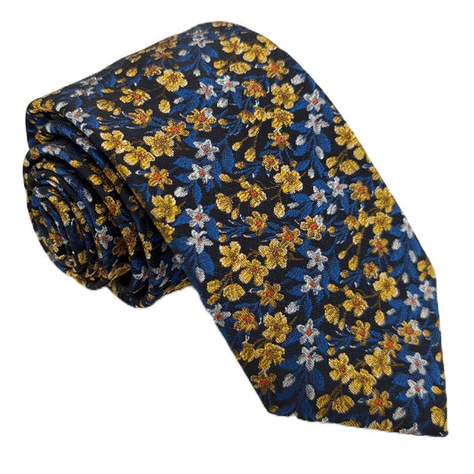 Yellow Hedgerow Wedding Tie