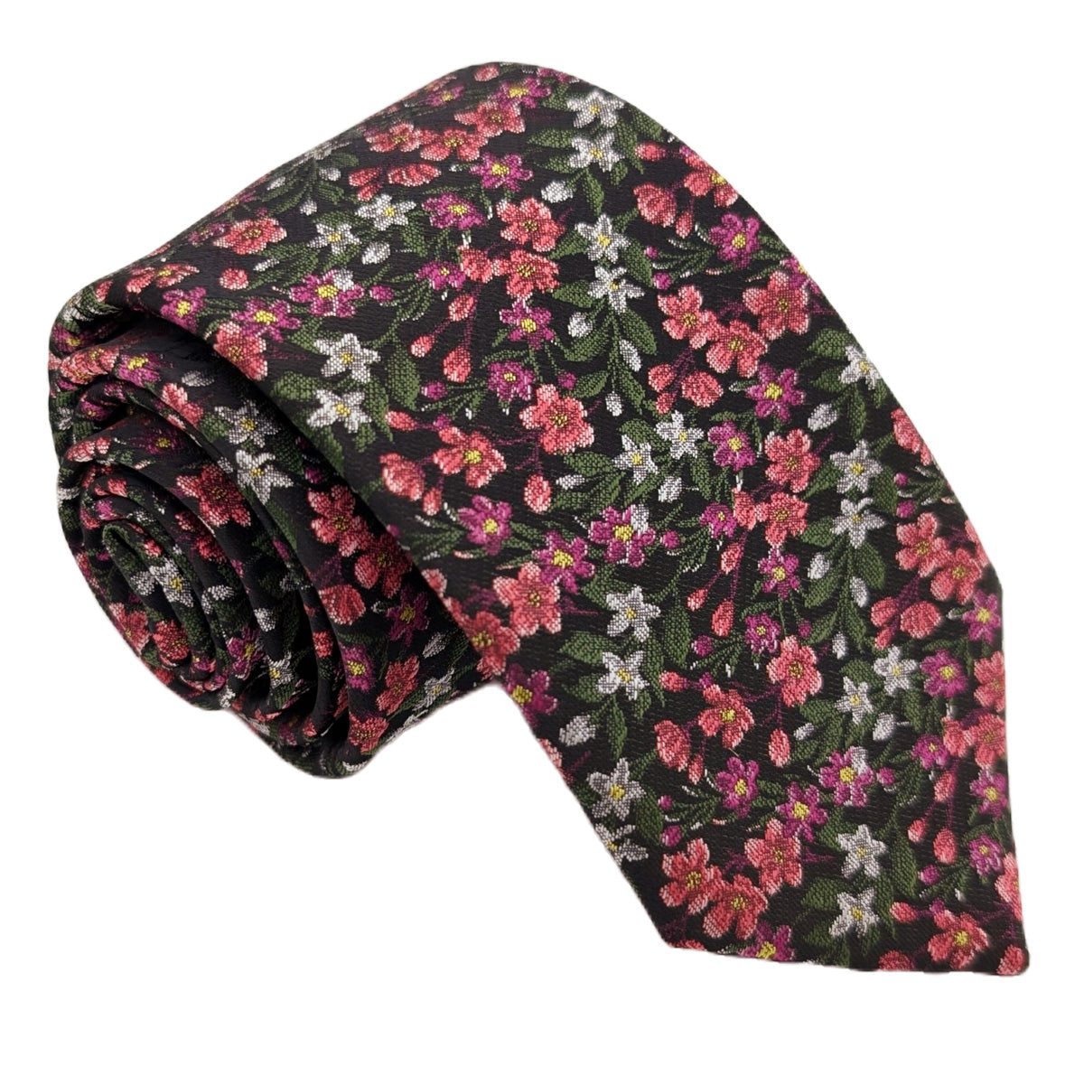 Pink Hedgerow Wedding Tie