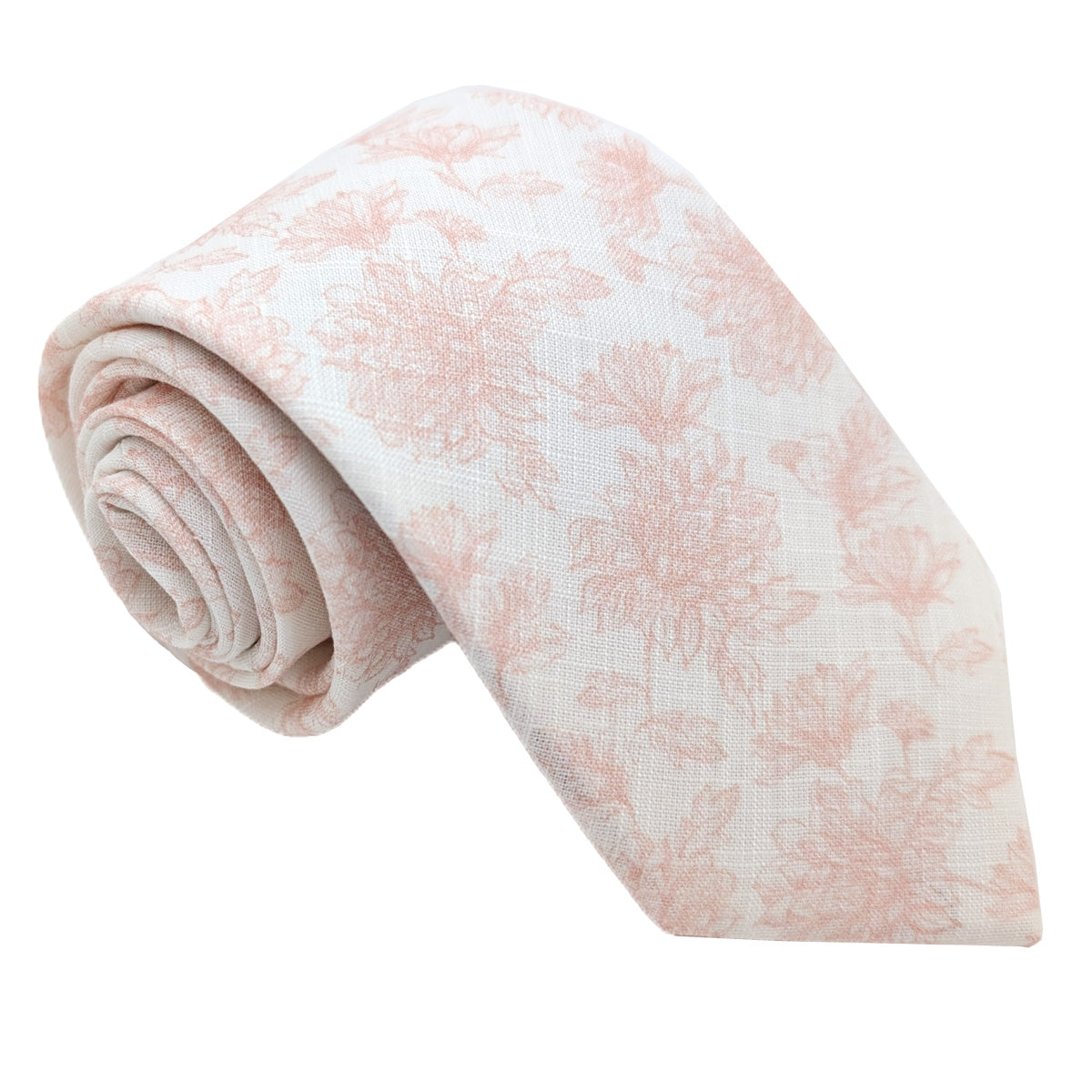 Pink Floral Linen Wedding Swatch