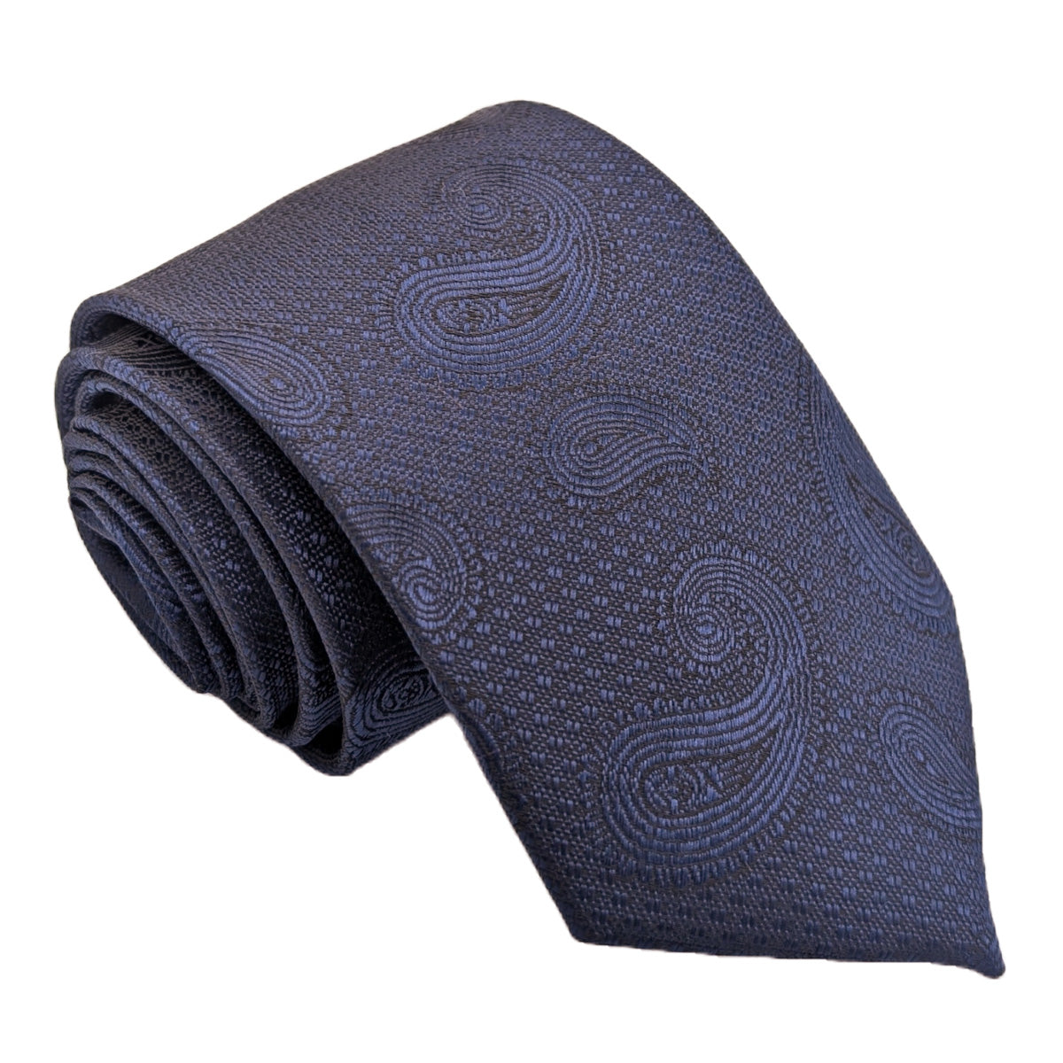 Sapphire Blue Paisley Wedding Tie