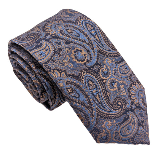 Bronze Antique Paisley Wedding Tie