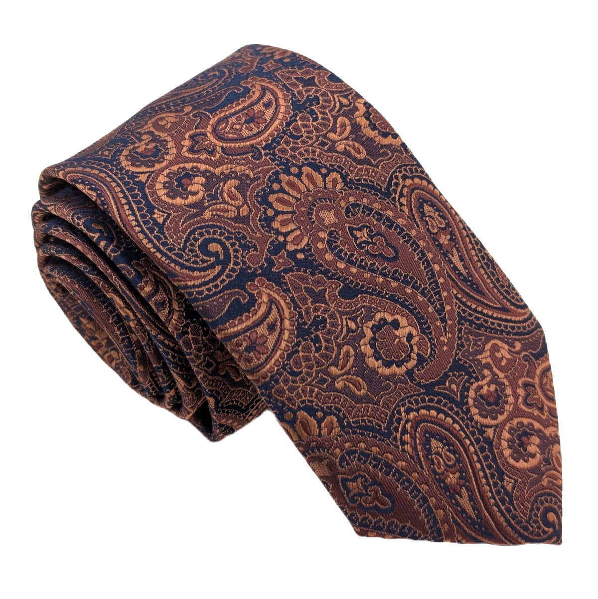 Copper Antique Paisley Wedding Tie