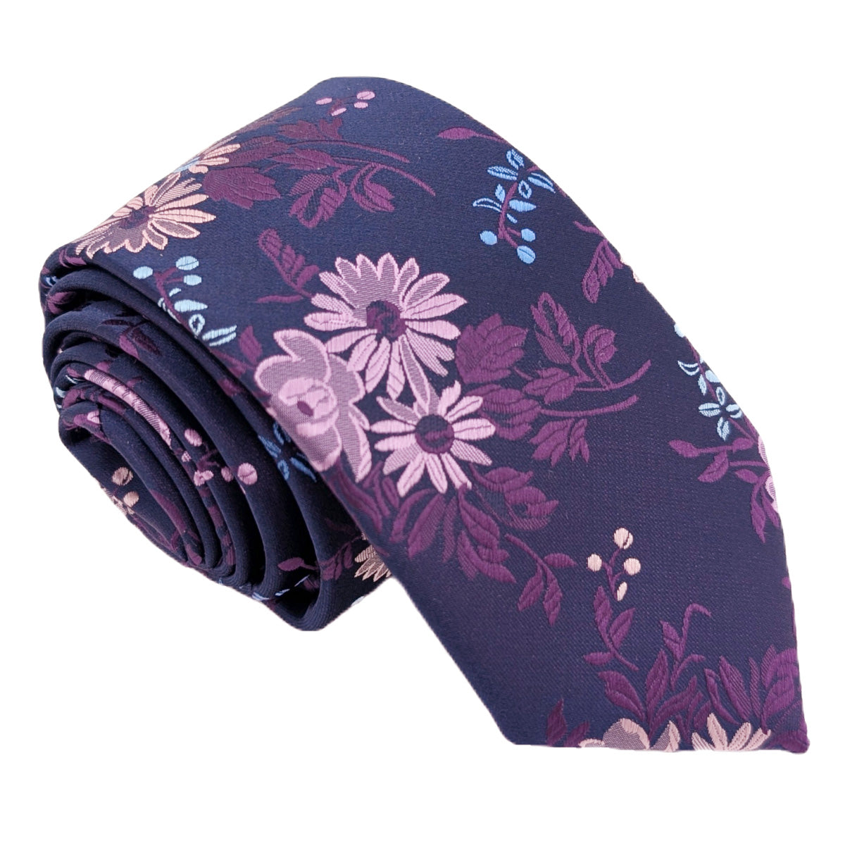 Mix and Match - Purple & Purple Wedding Tie Set