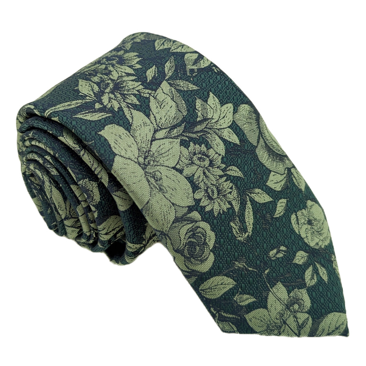 Green Vintage Floral Wedding Swatch