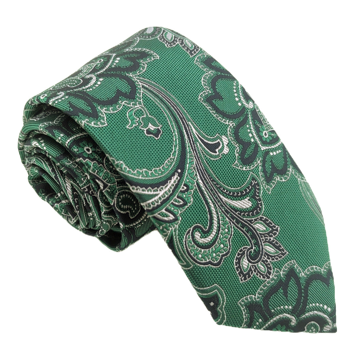 Emerald Floral Paisley Wedding Swatch