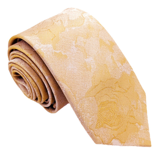 Yellow Roses Silk Wedding Tie