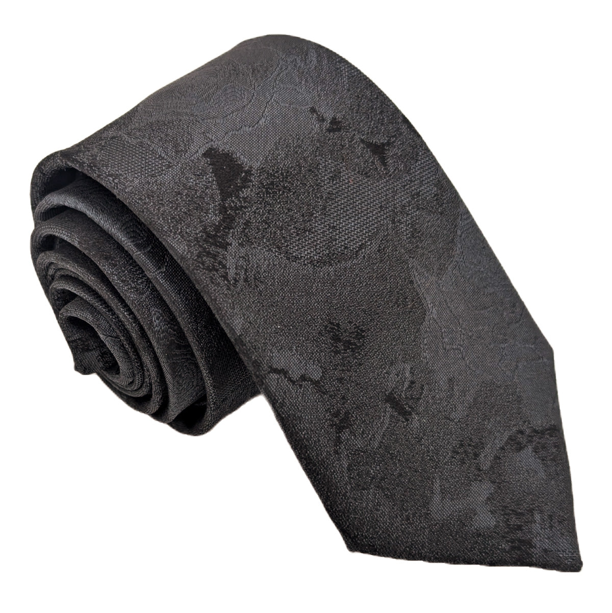 Black Roses Silk Wedding Tie