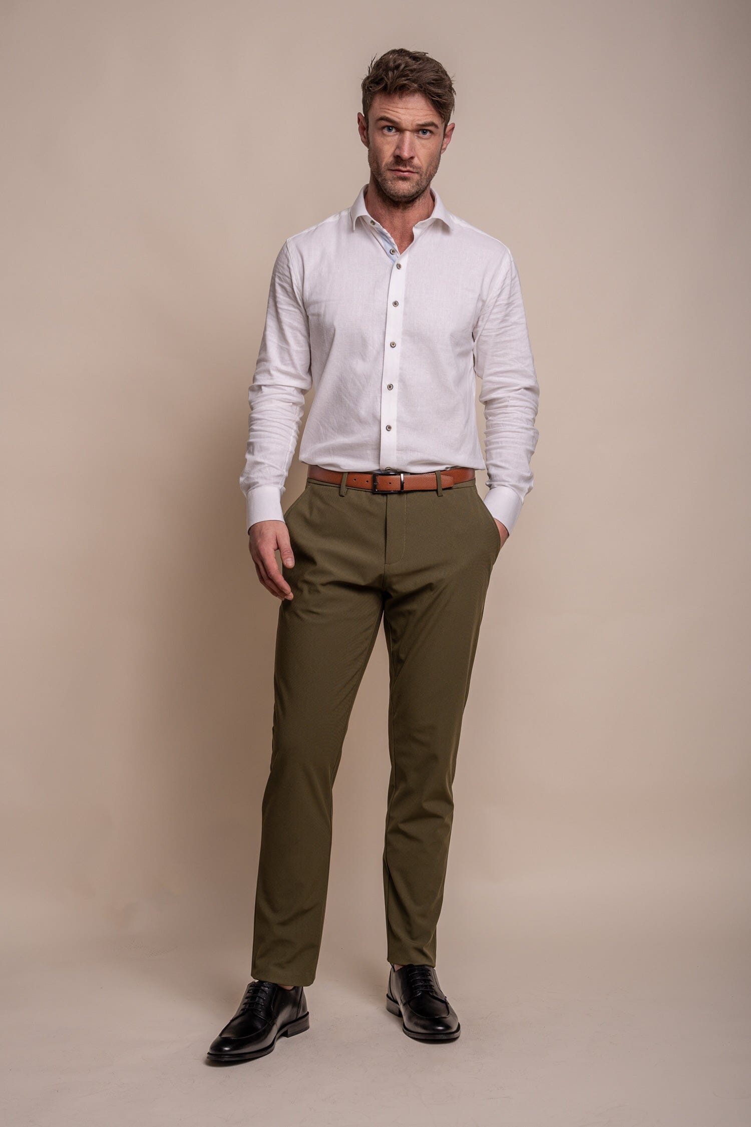 Reed Khaki Trousers - Trousers - - THREADPEPPER