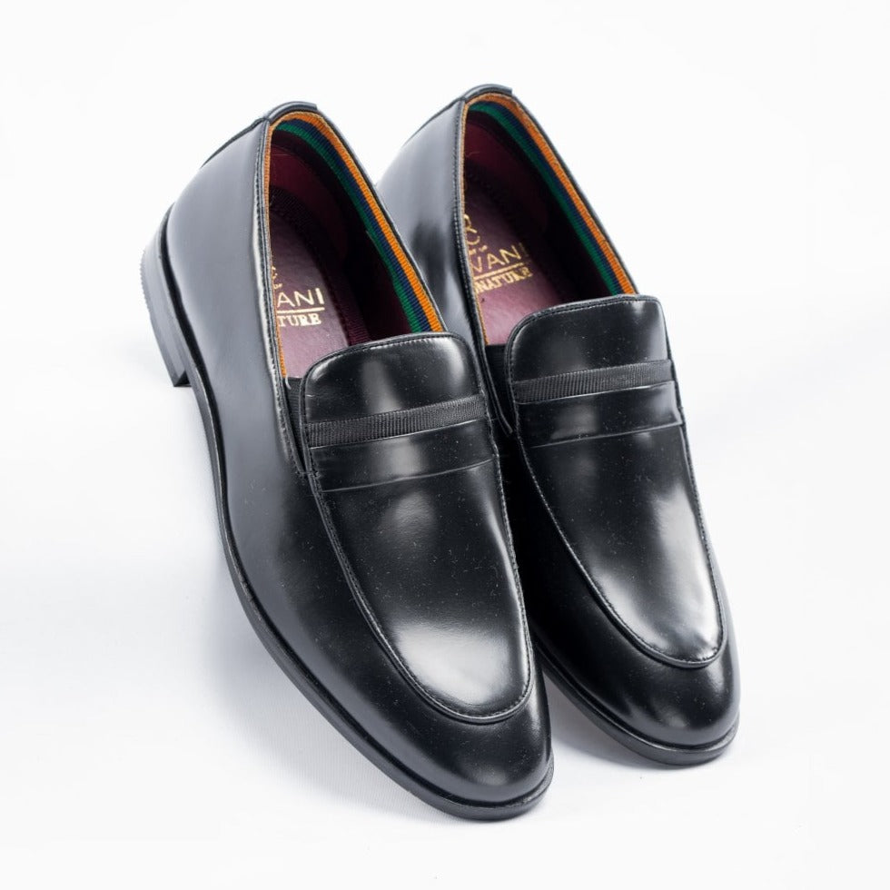 Reno Black Loafers - Shoes - - THREADPEPPER