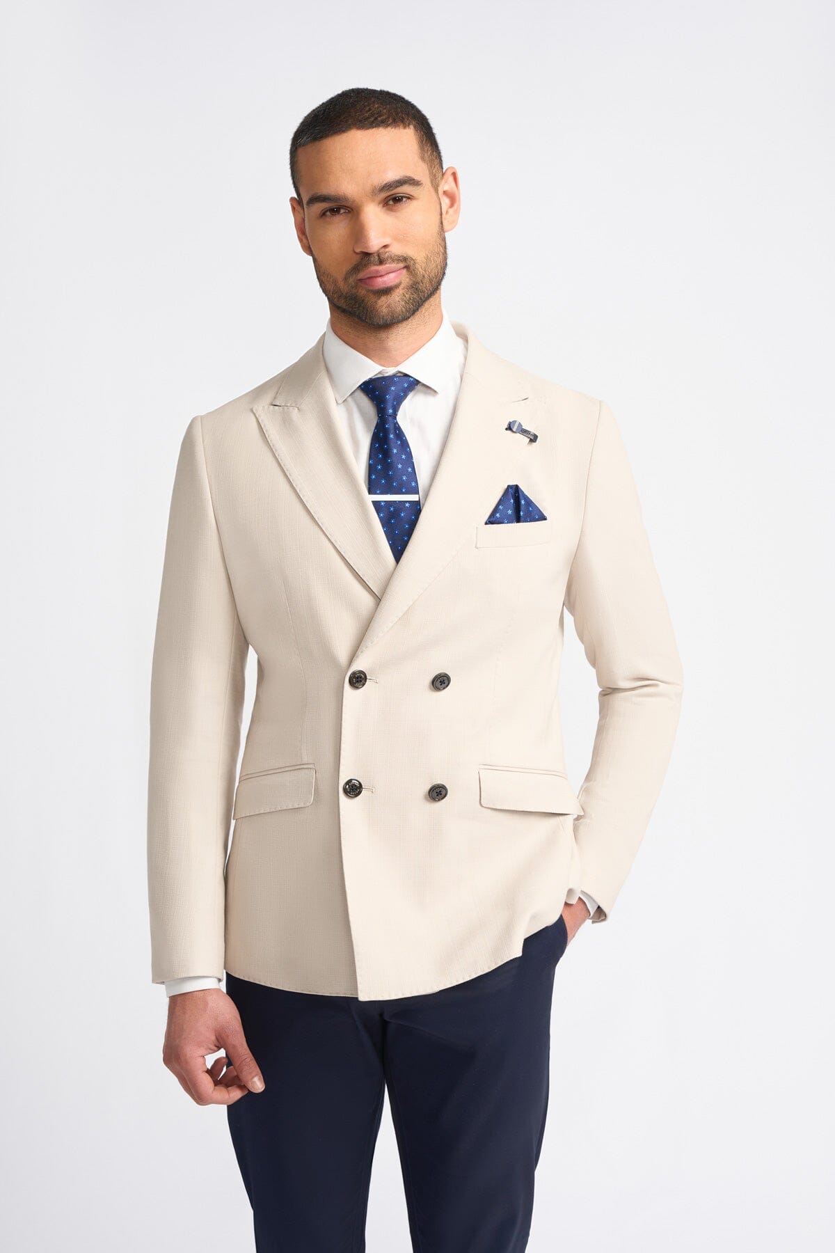 Romeo Beige Blazer - Blazers & Jackets - 