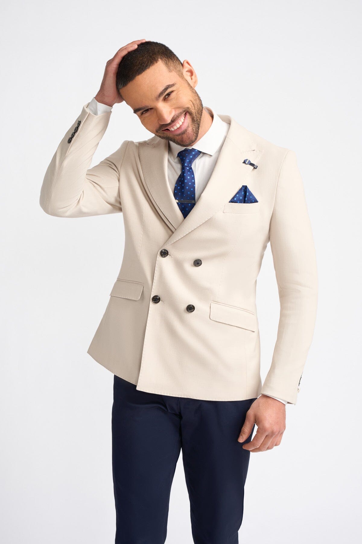 Romeo Beige Blazer - Blazers & Jackets - 34R 