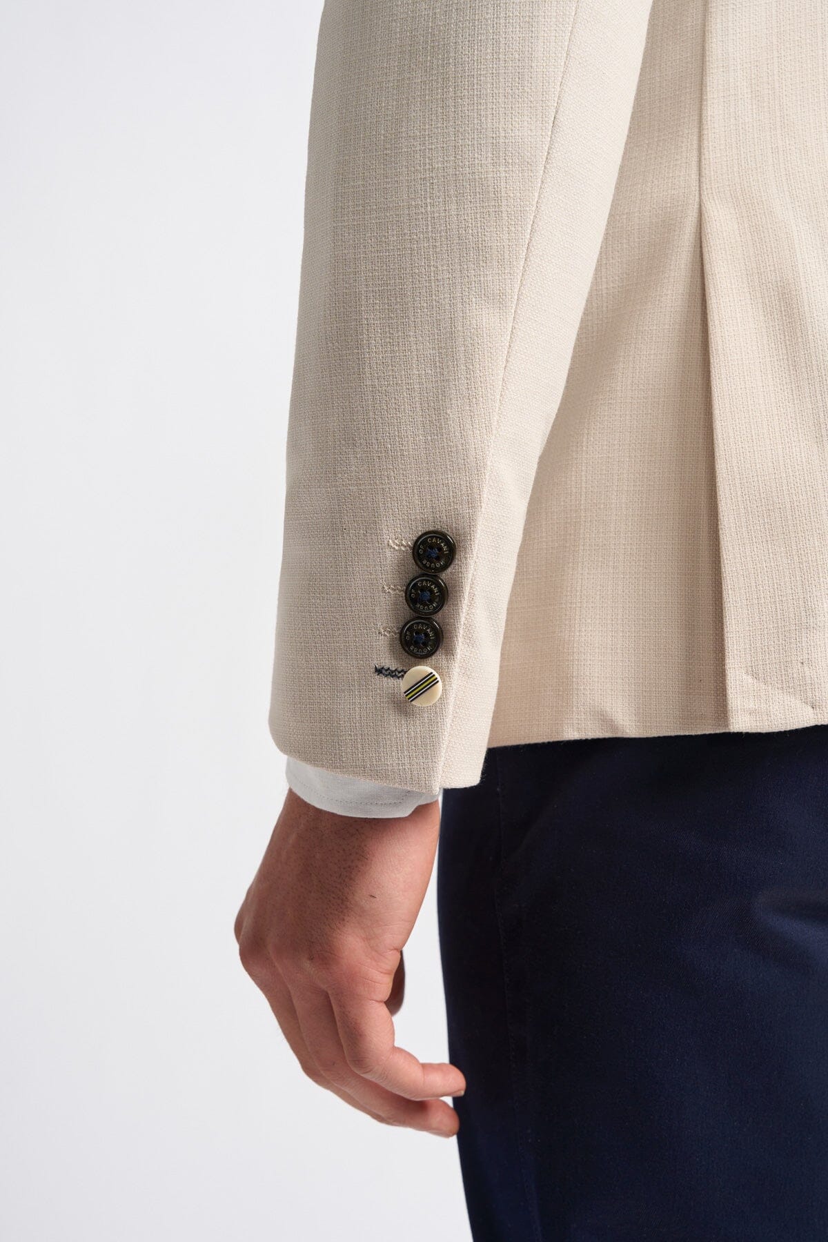 Romeo Beige Blazer - Blazers & Jackets - 