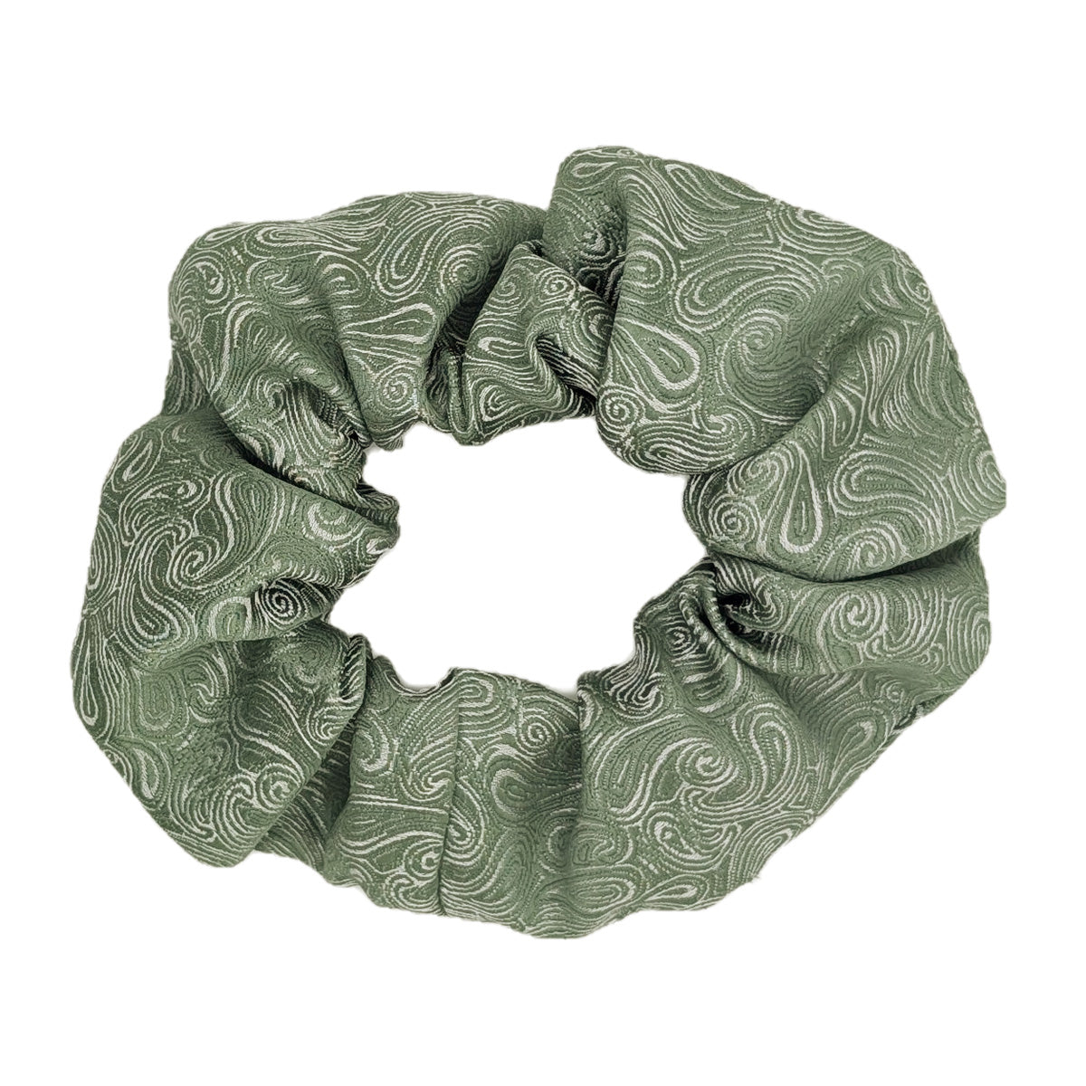 Sage Paisley Wedding Scrunchie