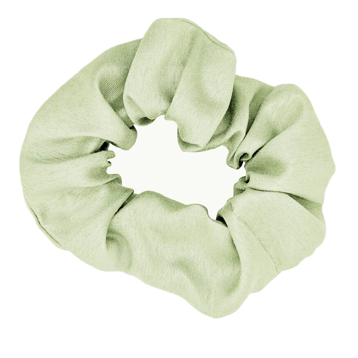 Mint Shantung Wedding Scrunchie