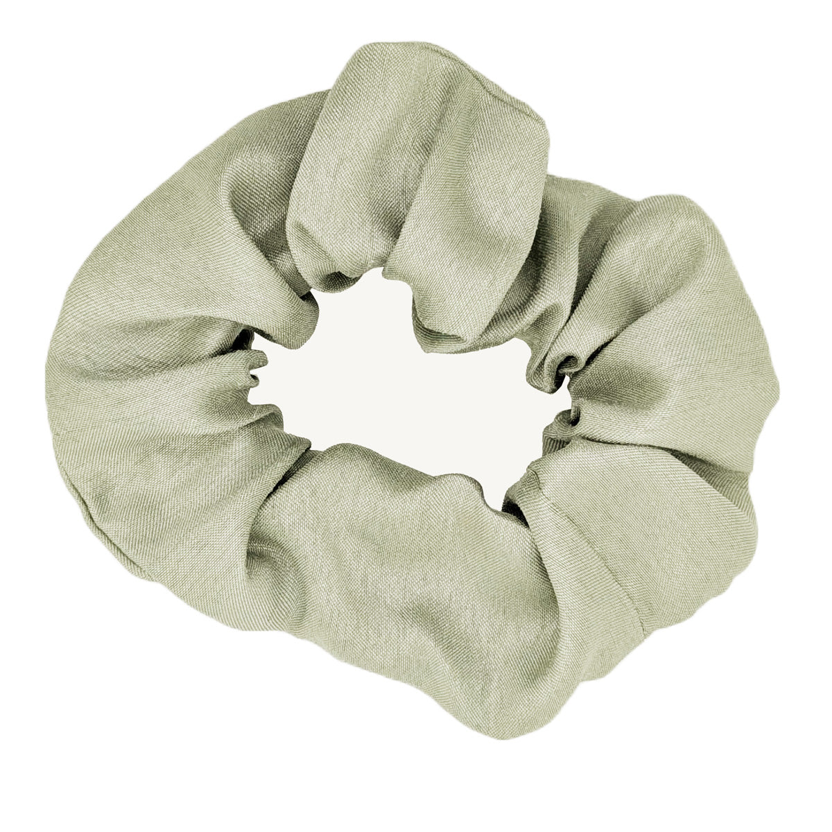 Light Sage Shantung Wedding Scrunchie