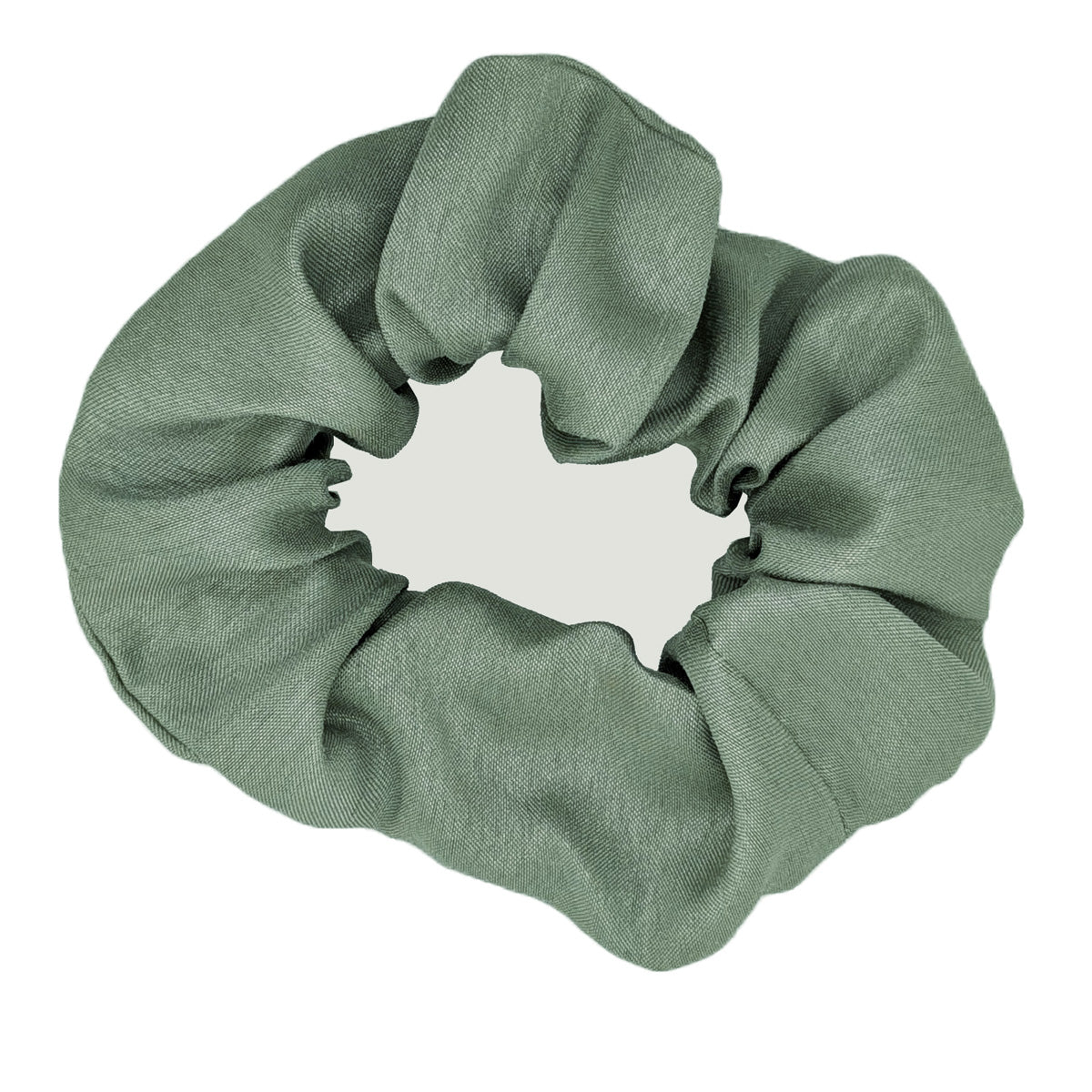 Seagrass Shantung Wedding Scrunchie