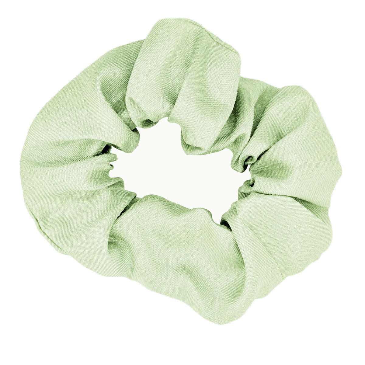 Water Mint Shantung Wedding Scrunchie