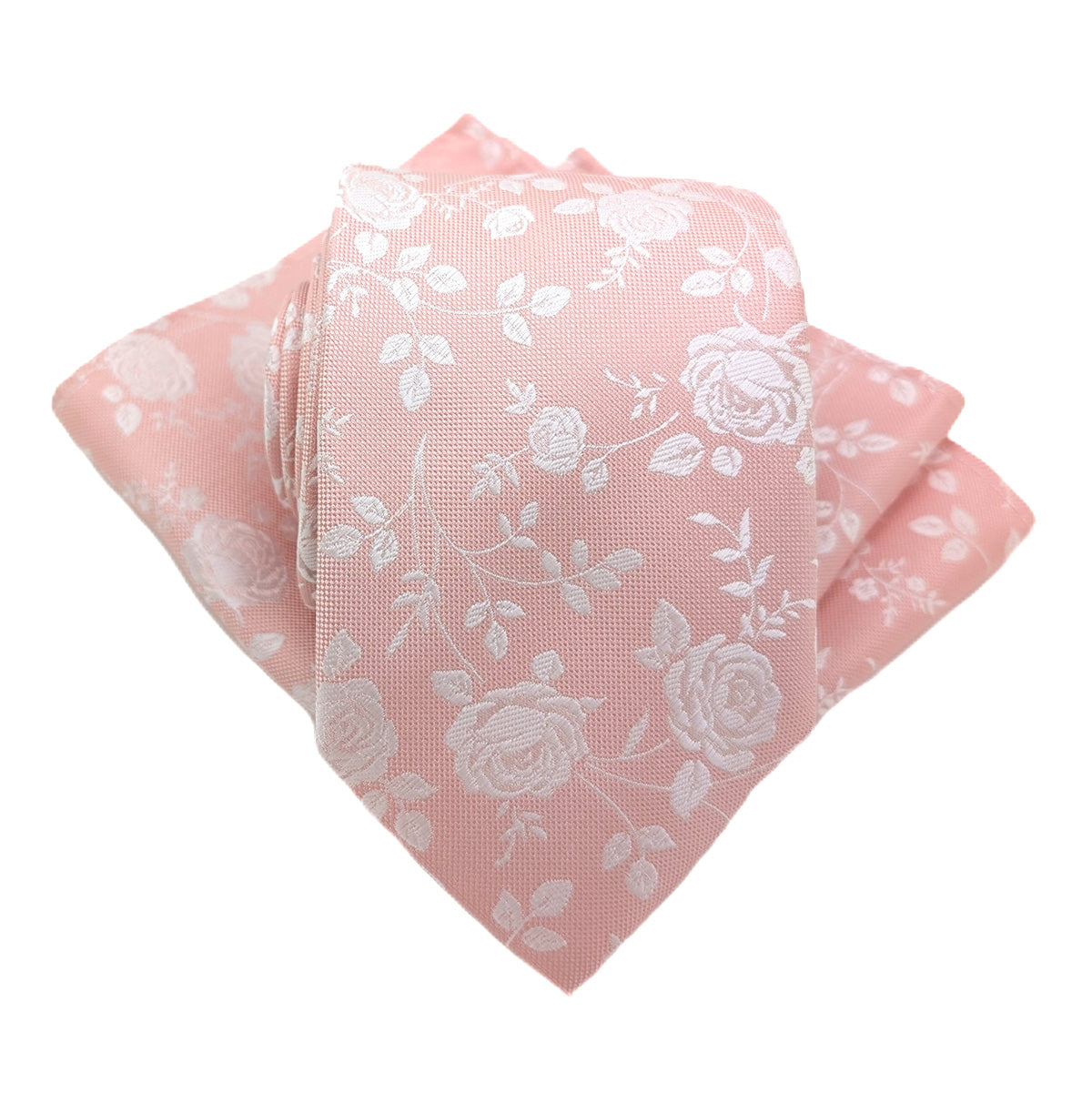 Pink Rose Petals Wedding Tie