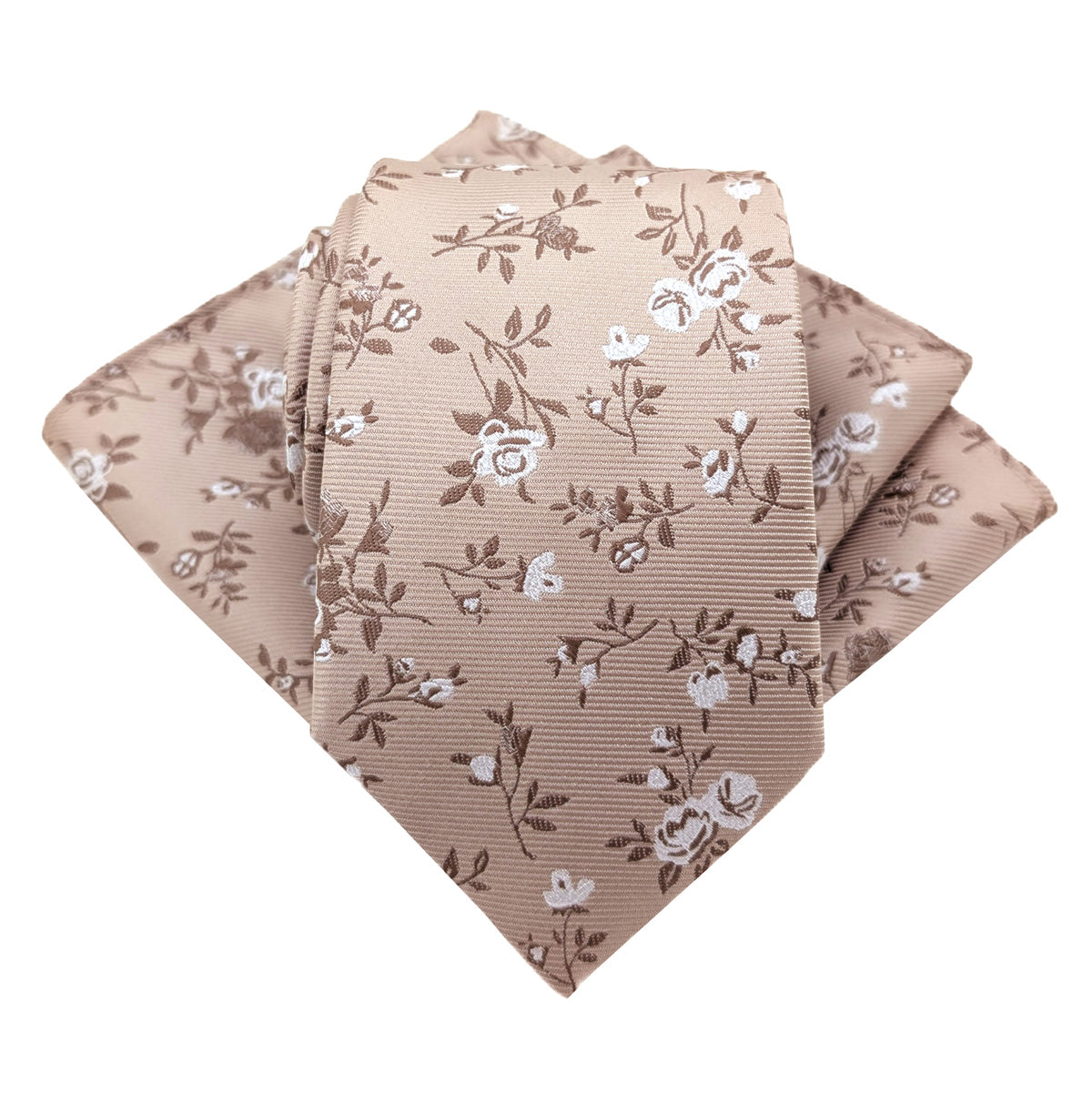 Champagne Roses Wedding Tie