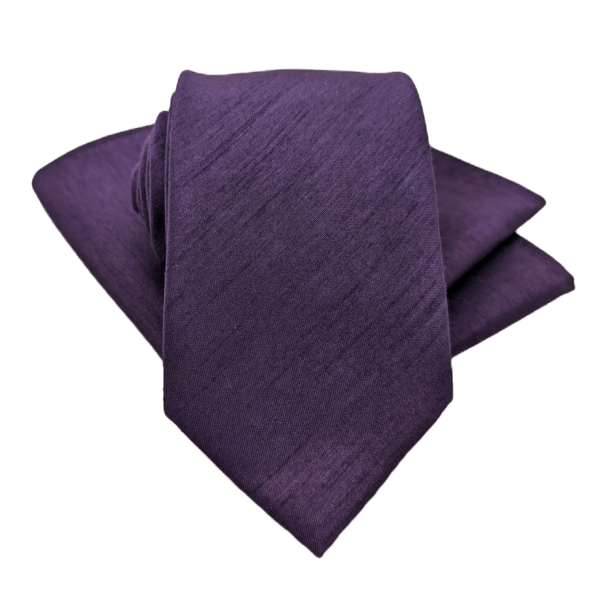 Blackberry Shantung Wedding Tie