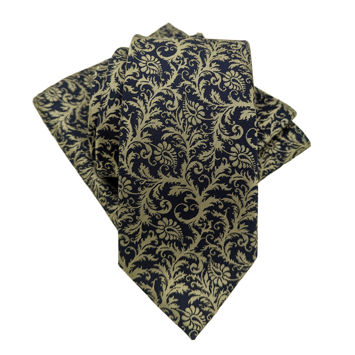 Sage Venetian Paisley Pocket Square