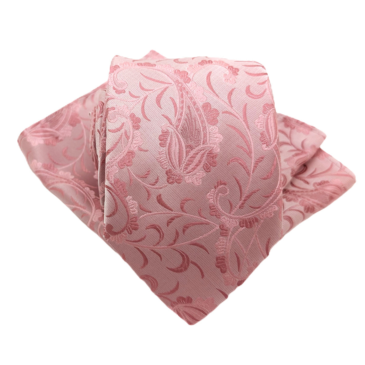 Pink Vintage Paisley Wedding Tie