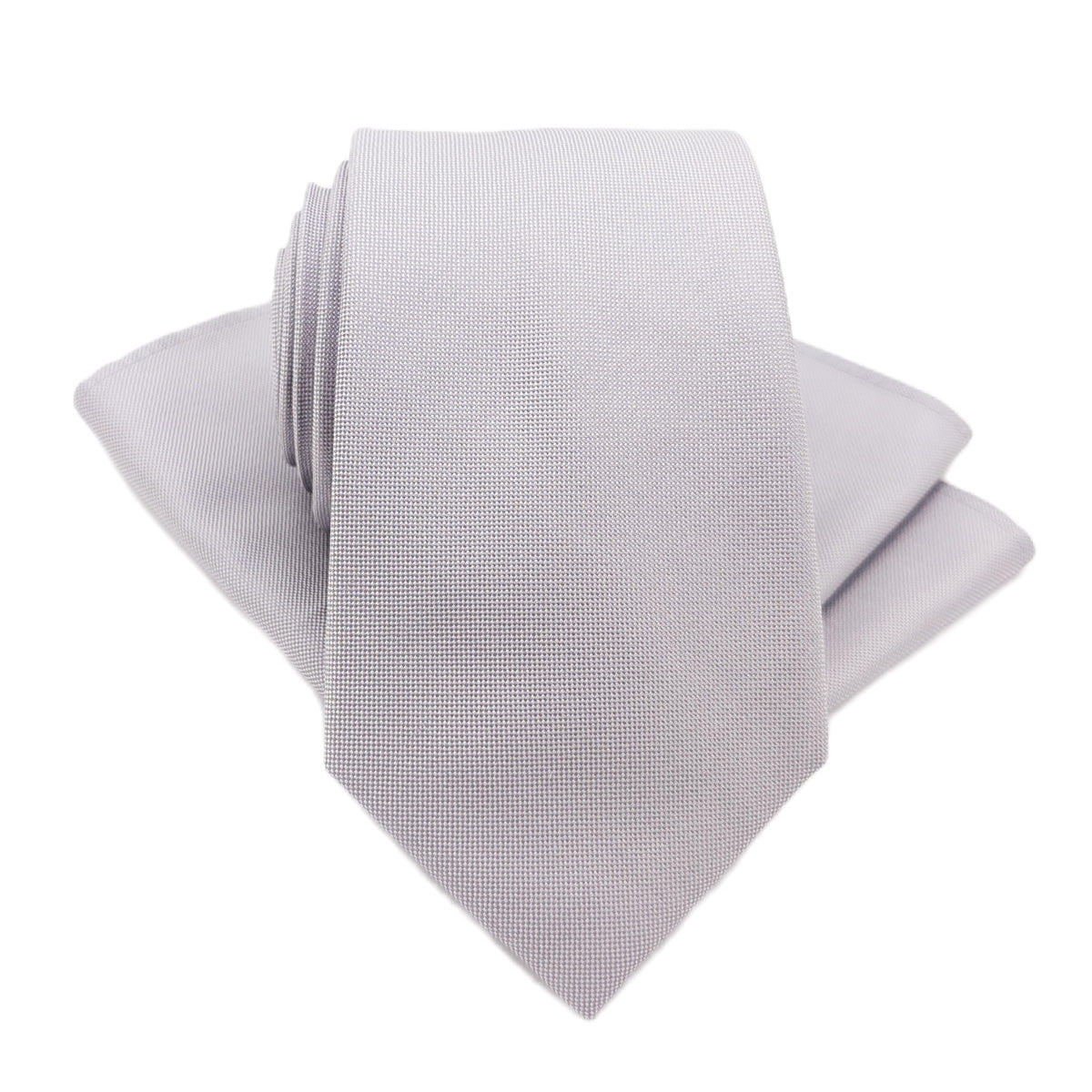 Silver Silk Pocket Square