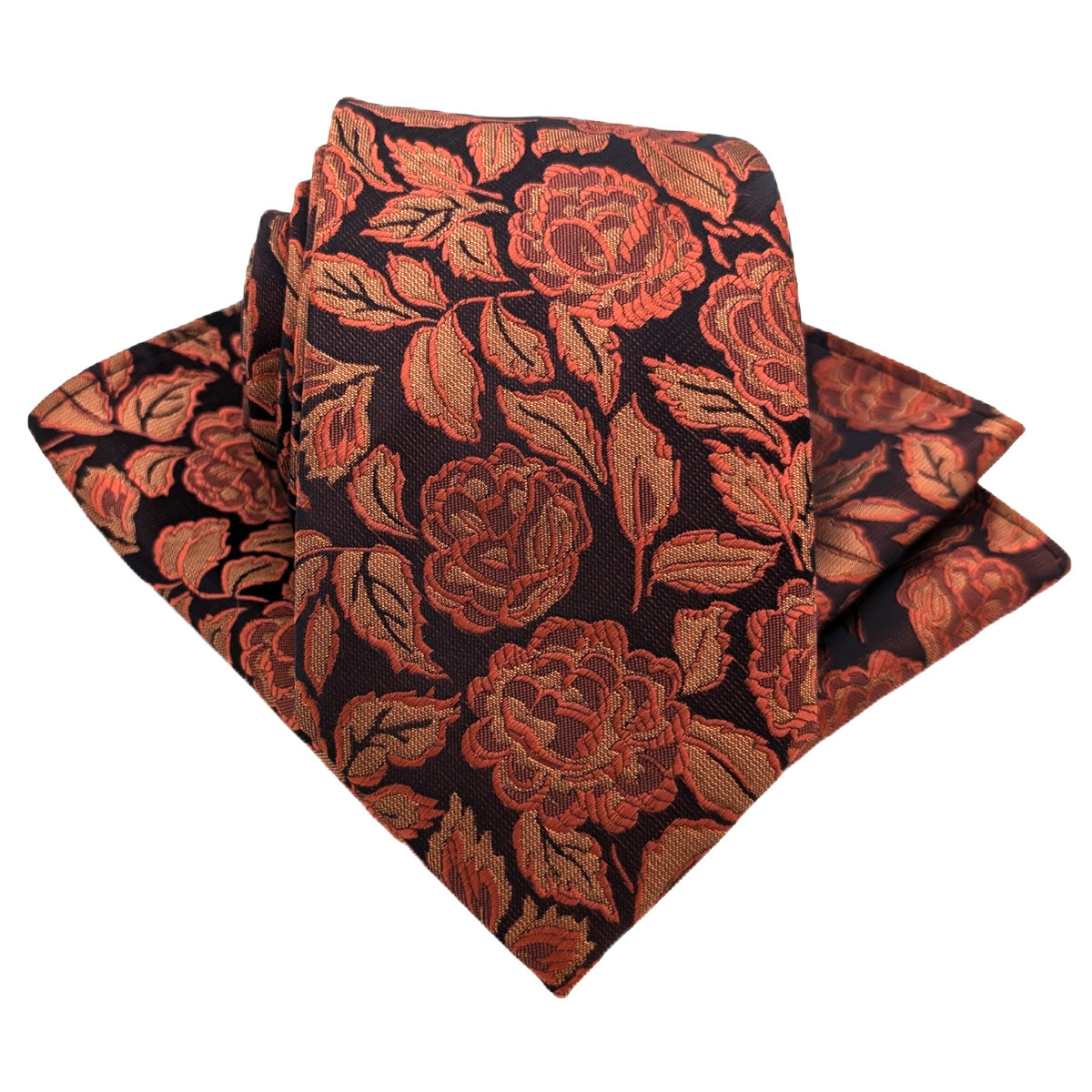 Bold Autumn Rose Pocket Square