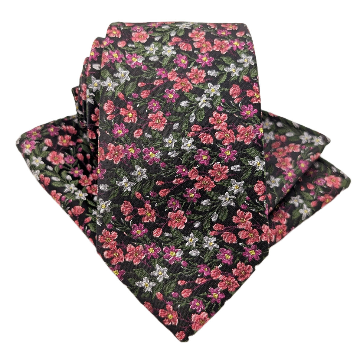 Pink Hedgerow Wedding Tie