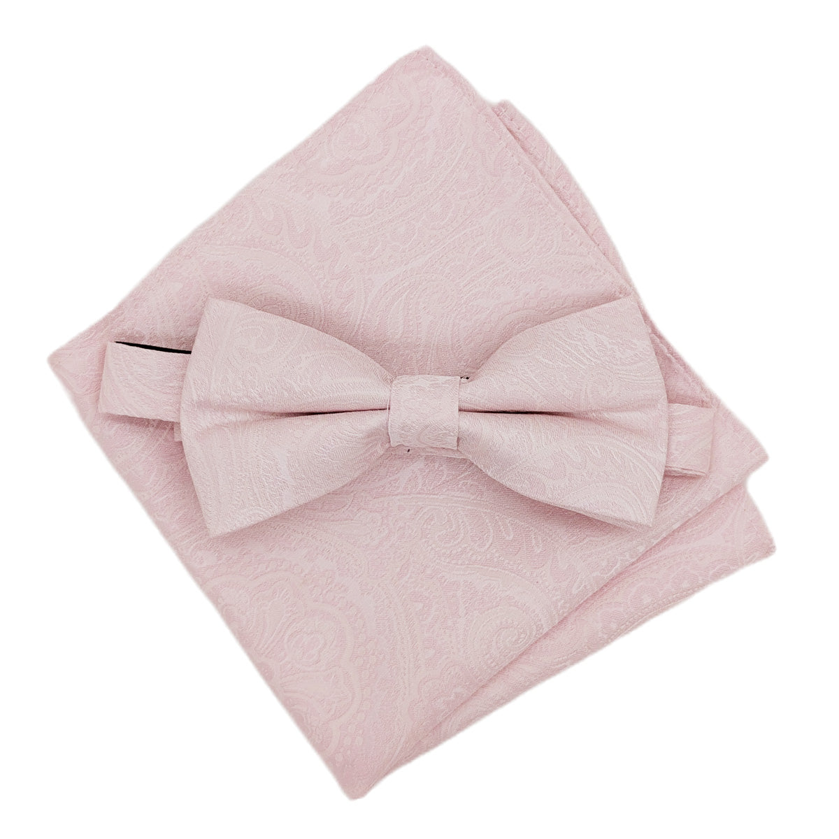 Baby Blush Paisley Silk Bow Tie