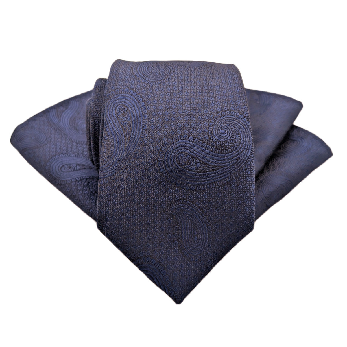 Sapphire Blue Paisley Wedding Tie