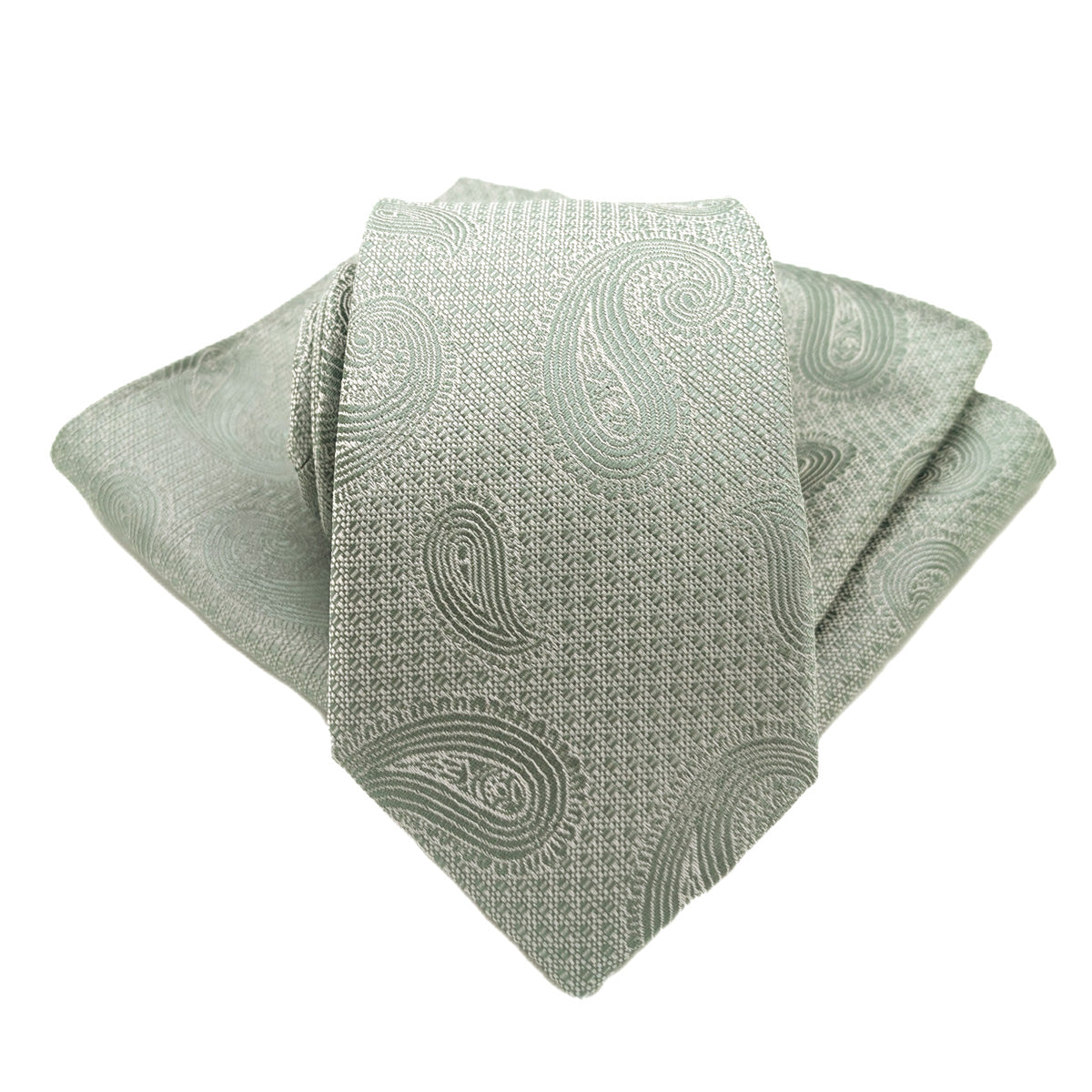 Celadon Paisley Wedding Tie