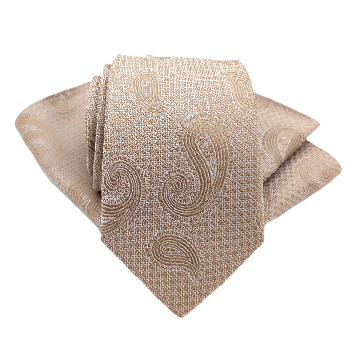 Gold Paisley Wedding Tie