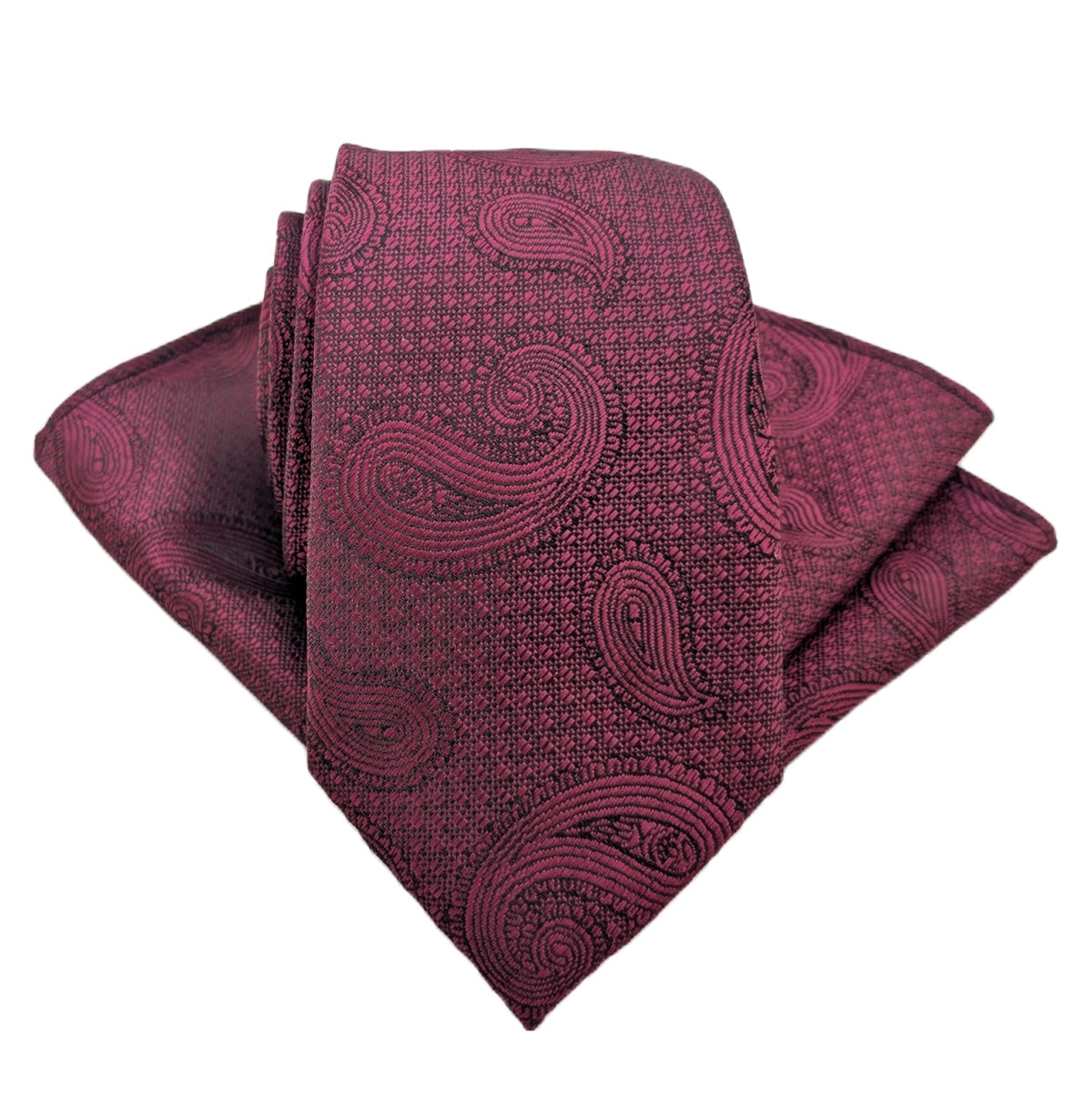 Berry Paisley Wedding Tie