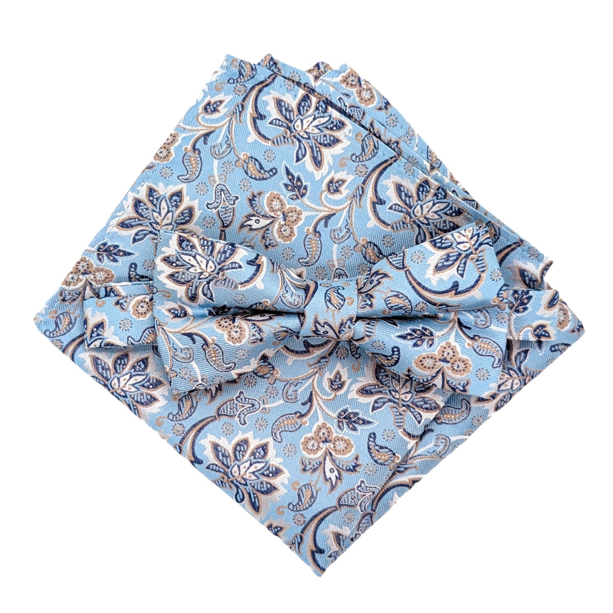 Sky Flowers Silk Bow Tie