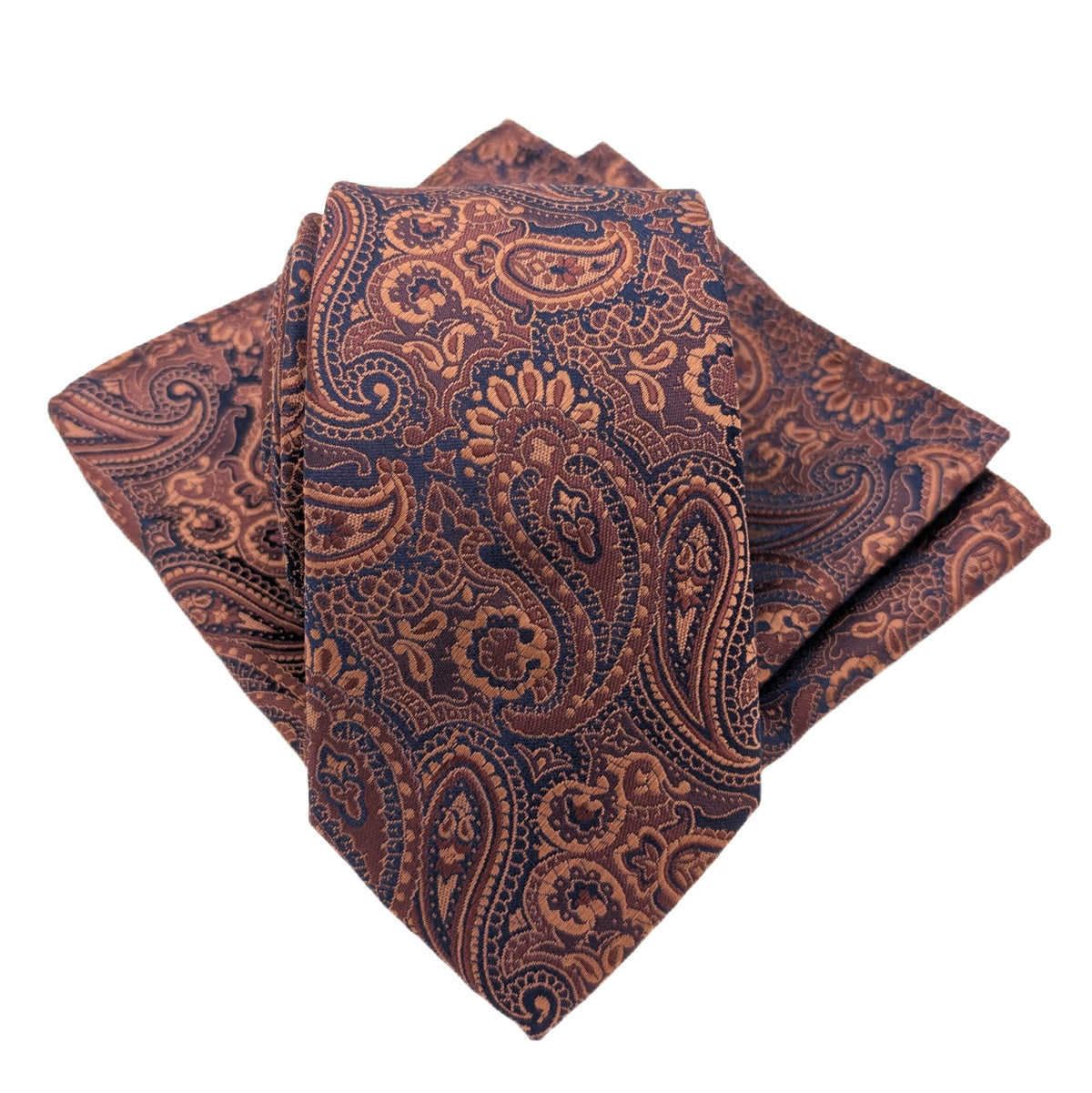 Copper Antique Paisley Wedding Tie