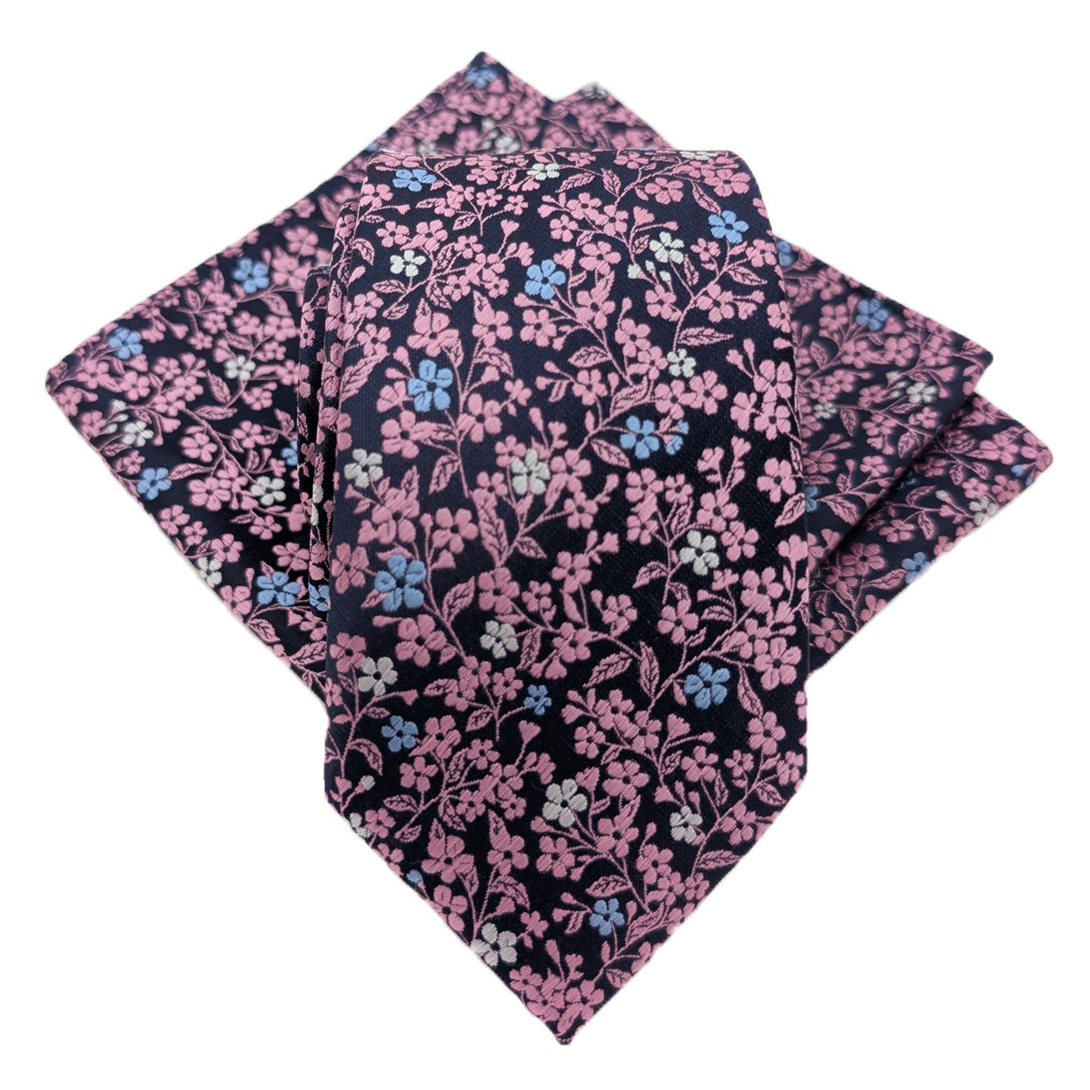 Dusky Pink Daisy Floral Wedding Tie