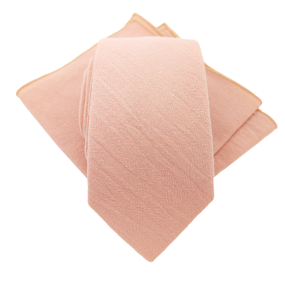 Peach Cotton Wedding Tie