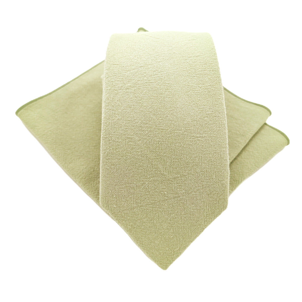 Pale Avocado Cotton Wedding Tie