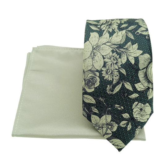 Mix and Match - Green & Sage Wedding Tie Set