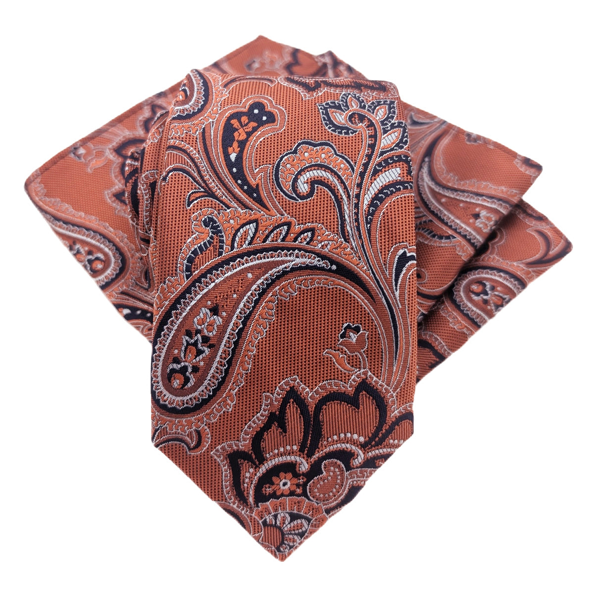 Rust Floral Paisley Wedding Swatch