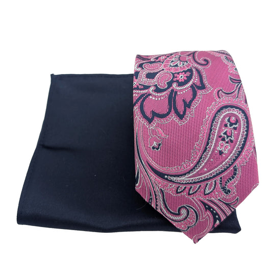 Mix and Match - Pink & Navy Wedding Tie Set