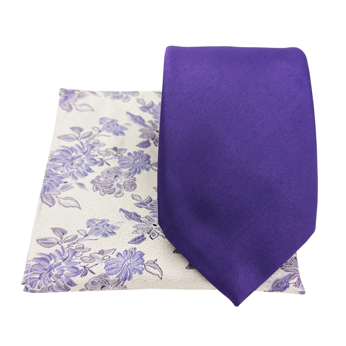 Mix and Match - Purple & Purple Wedding Tie Set