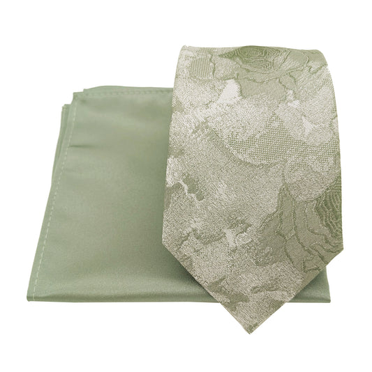 Mix and Match - Sage & Sage Wedding Tie Set