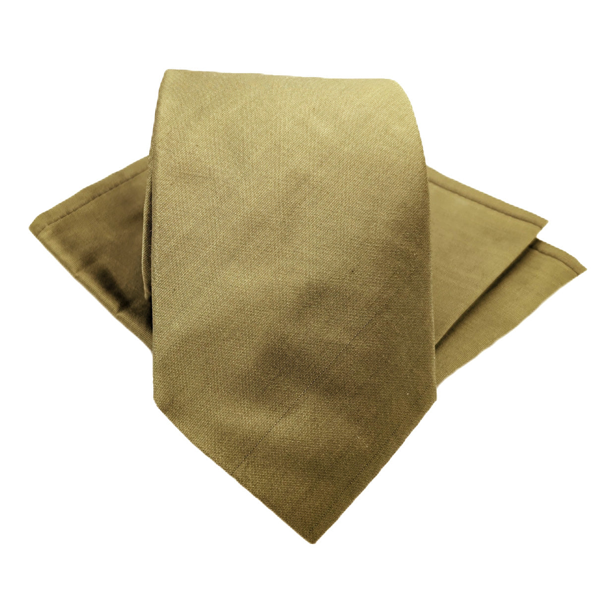 Moss Silk Dupion Pocket Square