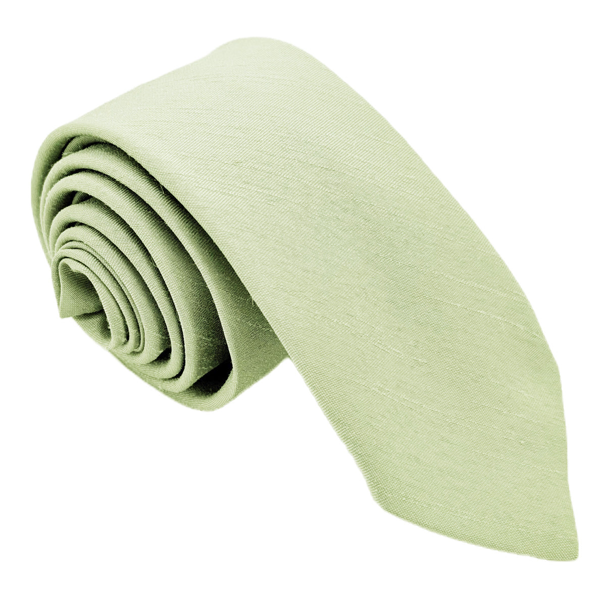 Mint Shantung Wedding Tie